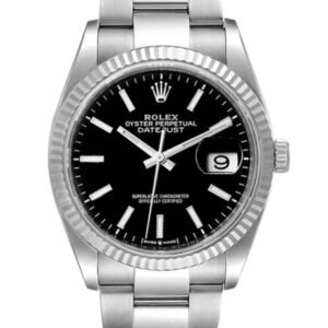 Rolex Datejust 126234BKSO 36MM Black Dial Silver-tone Case