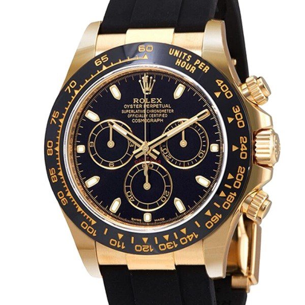 Rolex Daytona 116518BKSR 40MM Black Dial Gold-tone Case