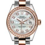 Rolex Datejust m279381rbr-0014 28MM Mother of Pearl Dial Silver-tone Case