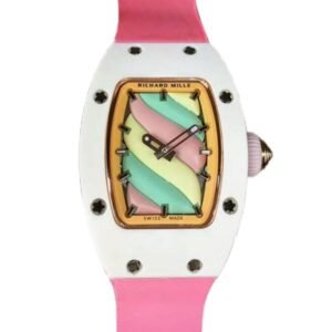 Richard Mille RM07-03 Ladies Mechanical Rubber Band Candy Dial Watch