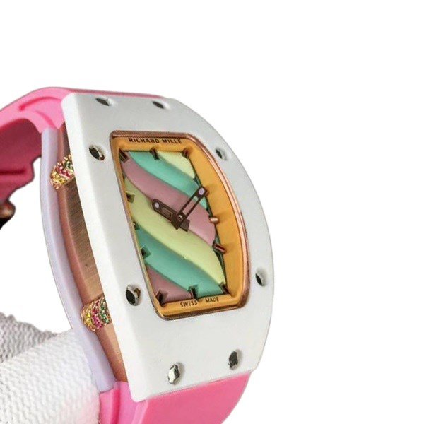 Richard Mille RM07-03 Ladies Mechanical Rubber Band Candy Dial Watch - Image 3