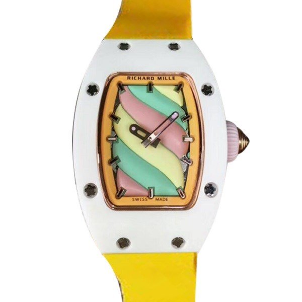 Richard Mille RM07-03 Ladies Mechanical Rubber Band Candy Dial Watch - Image 4