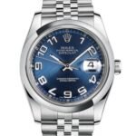 Rolex Datejust 116200BLCAJ 36MM Blue Concentric Dial Silver-tone Case
