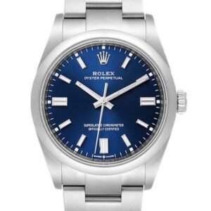 Rolex Oyster Perpetual m126000-0003 36MM Blue Dial Silver-tone Case