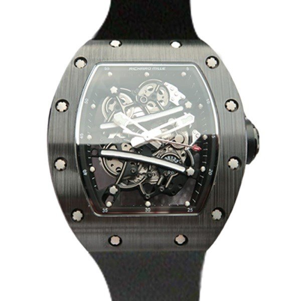 Richard Mille RM061 Men Hand Wind Stainless Steel Rubber Band