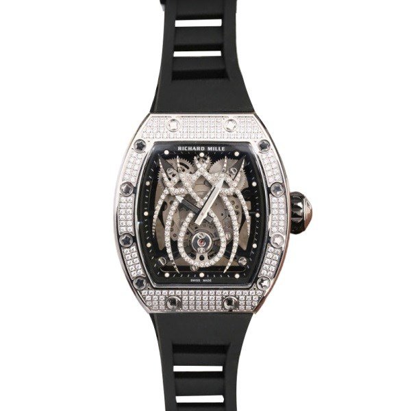Richard Mille RM019 Hand Wind Men Watch Black With Diamonds Dial - Image 2