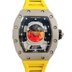 Richard Mille RM52-05 Men Mechanical Rubber Band Mars Earth Dial Watch