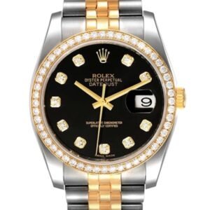 Rolex Datejust 116243BKDJ 36MM Black Dial Silver-tone Case