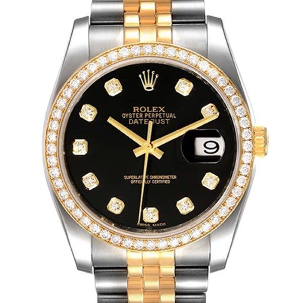 Rolex Datejust 116243BKDJ 36MM Black Dial Silver-tone Case