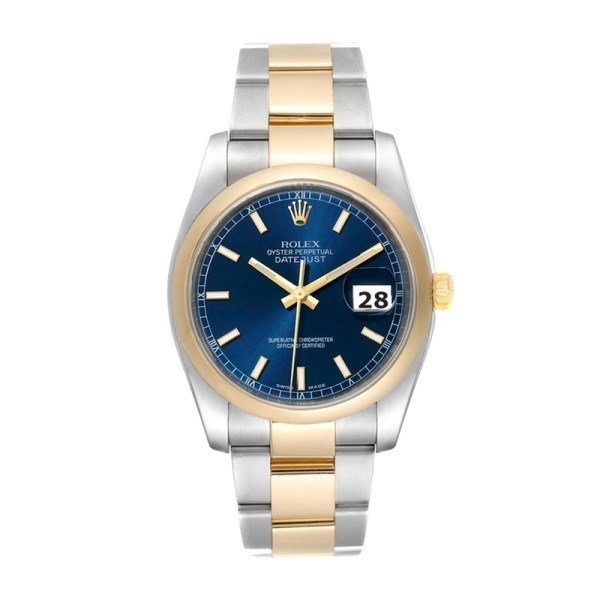 Rolex Datejust 116203SDO 36MM Blue Dial Silver-tone Case - Image 2