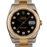 Rolex Datejust 116243BKDO 36MM Black Dial Silver-tone Case