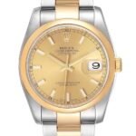 Rolex Datejust 116203-72203 36MM Champagne Dial Silver-tone Case
