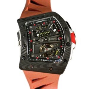 Richard Mille RM70-01 Mechanical Men Rubber Band Carbon Fiber Dark Grey Dial