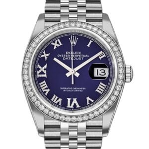 Rolex Datejust m126284rbr-0013 36MM Blue Dial Silver-tone Case