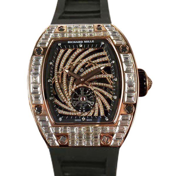 Richard Mille RM51-02 Ladies Mechanical Transparent Dial Rubber Band